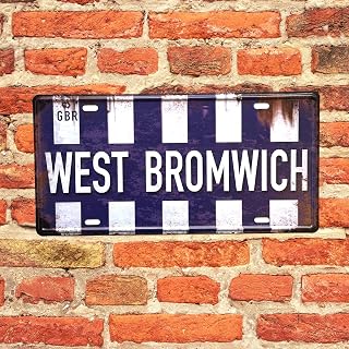 West Bromwich FC Vintage Metal Sign, Retro Wall Decor, Gift for Football Fan