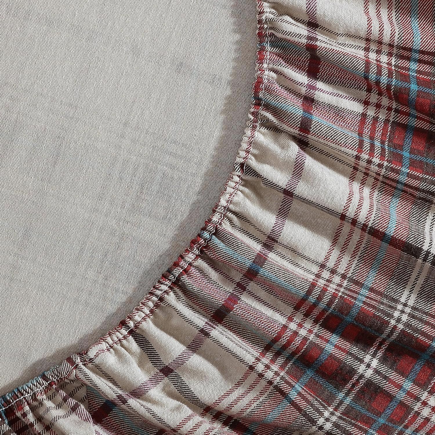 Eddie Bauer Flanell-Bettwäsche-Set Mont Lake Plaid Hütte Queen Montlake Plaid