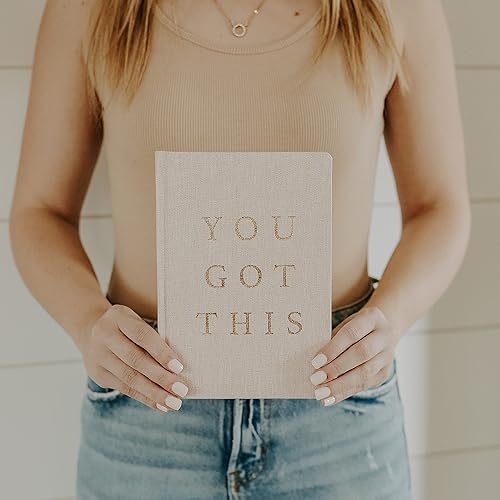 Miniatura 3 de Sweet Water Decor Lindo cuaderno motivacional de composición con forro para mujer, 100 páginas rayadas para escribir, diario con cubierta