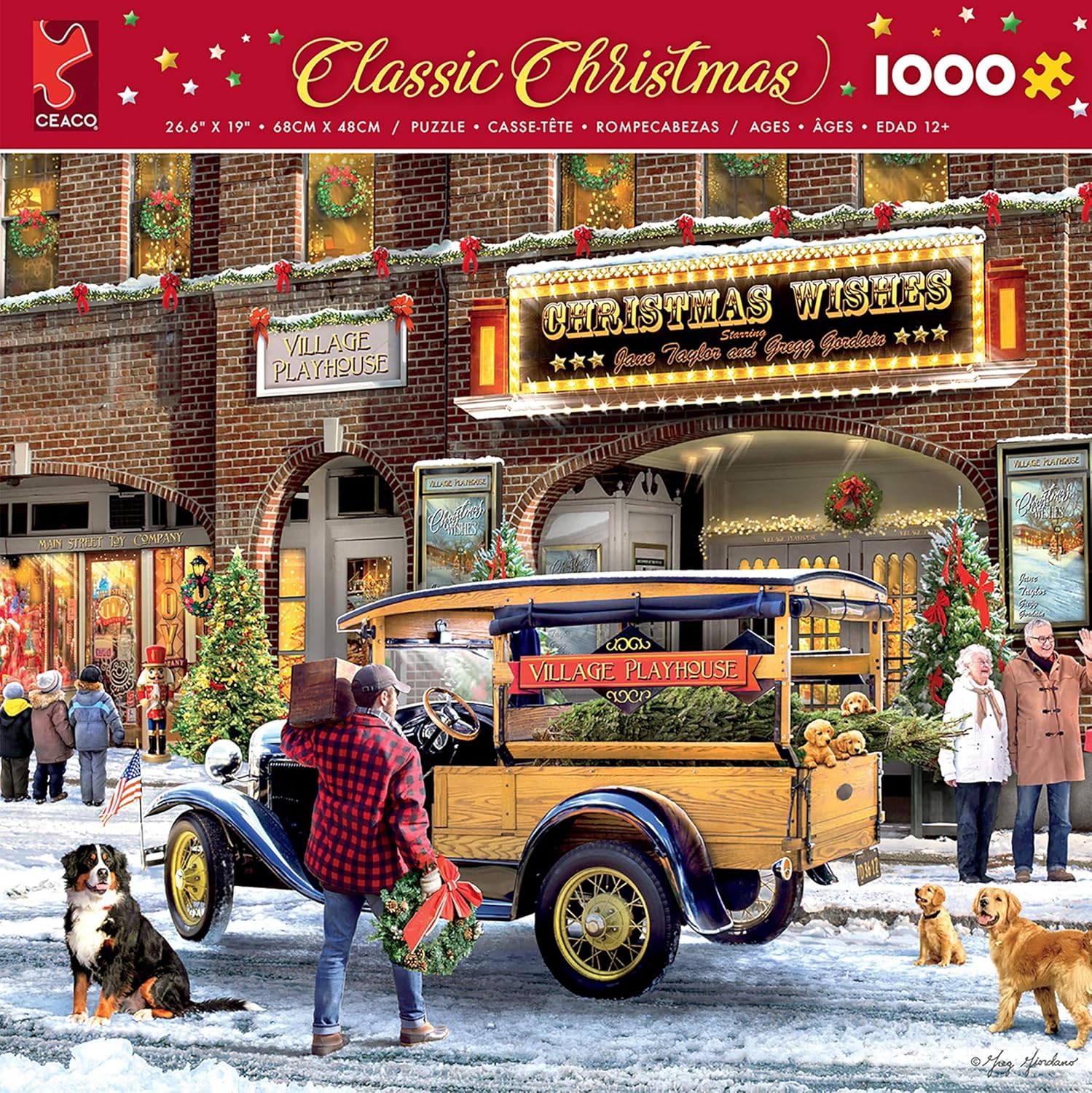 Ceaco Classic Christmas - Christmas Theatre Jigsaw Puzzle, 1000 Pieces