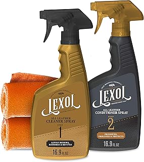 Sponsored Ad - Lexol Trigger Spray Cleaner and Conditioner Kit with 2 Applicators (4 Items) - Foaming Car Leather Cleaner ...