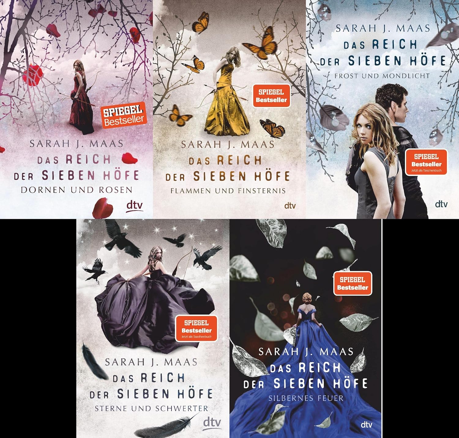 Sarah Maas Das Reich Der Sieben Höfe Reihenfolge Das Reich der sieben Höfe Band 1-5 plus 1 exklusives Postkartenset