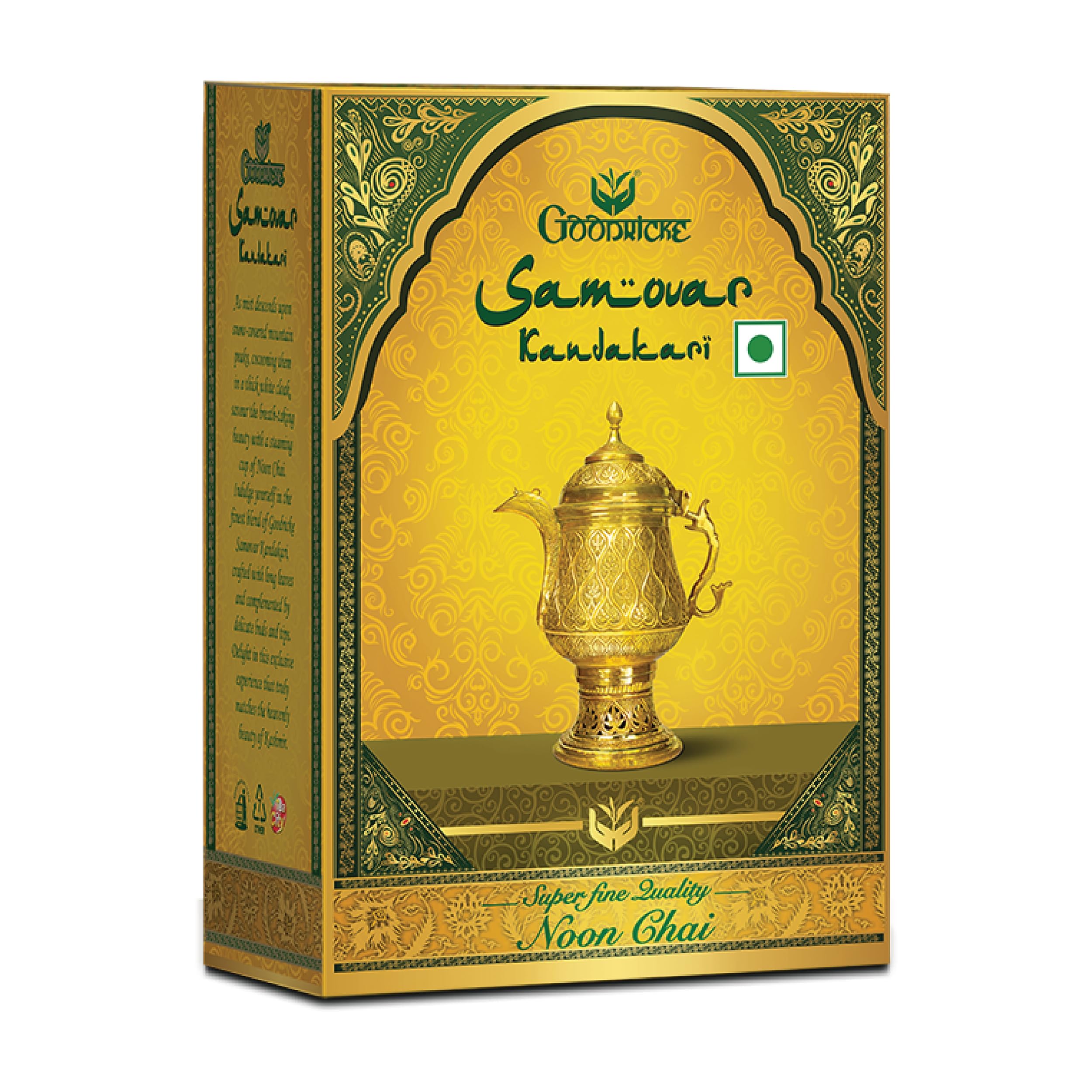 GOODRICKE Samovar Kadakari Tea - 1 kg | Natural Kashmiri Loose Leaves Noon Chai For Freshness | Richer Taste And Flavoured | Irresistible Aroma
