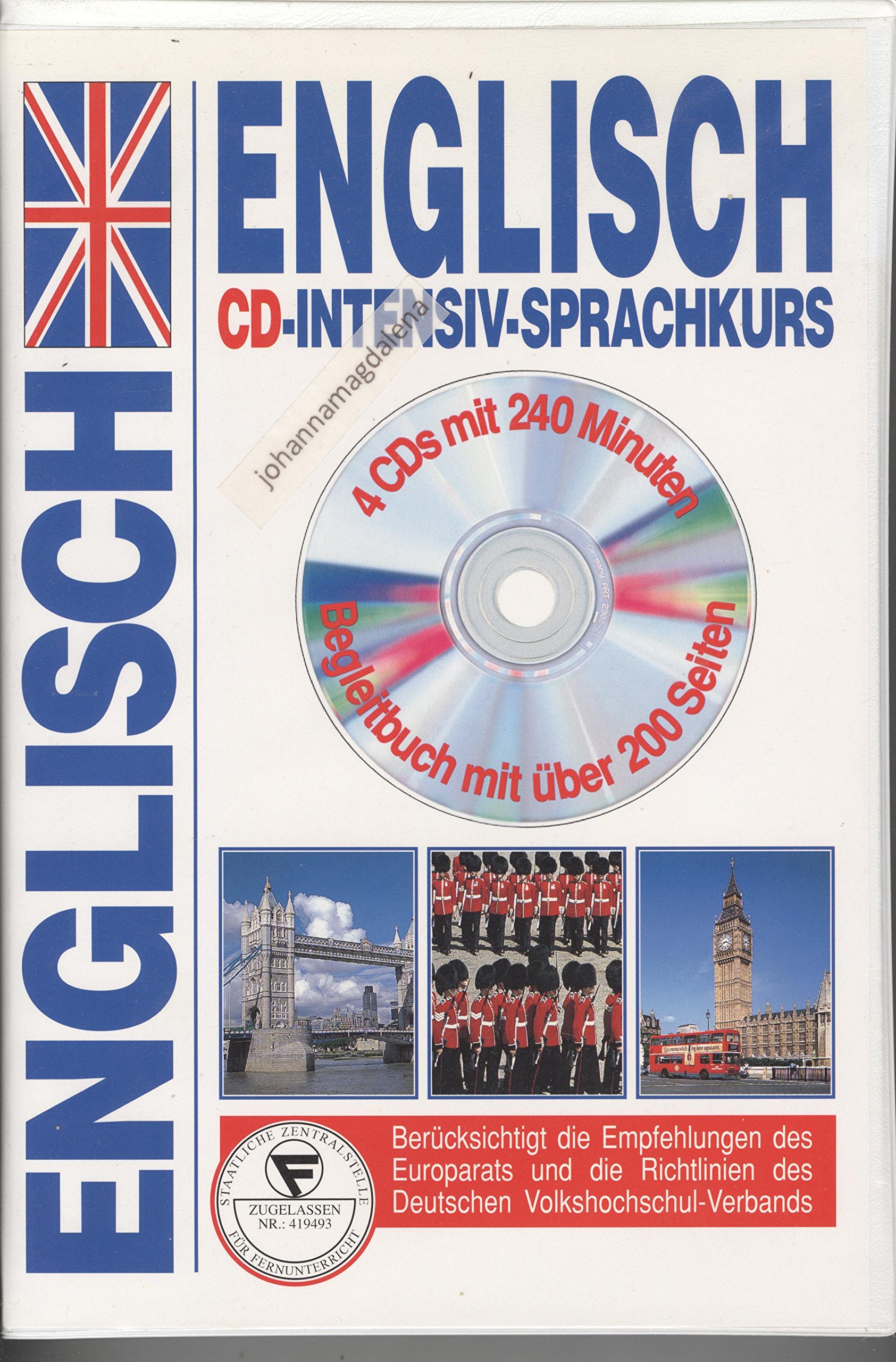 Englisch CD-Intensiv-Sprachkurs - 4 CDs + Begleitbuch mit über 200 Seiten