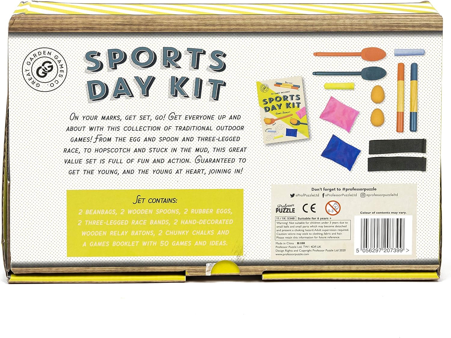 Professor Puzzle | Sports Day Kit | Outdoor Games | Ages 6+ | 2+ Players