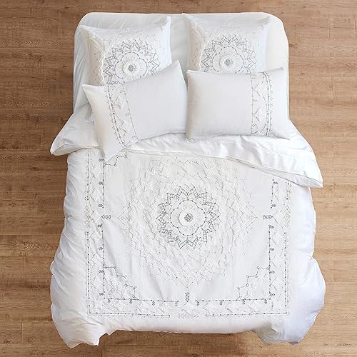 Miniatura 5 de Levtex Home - Juego de funda de edredón Harleson Medallion - Funda de edredón matrimonialQueen (90 x 94 pulgadas) + dos fundas de almohada estándar