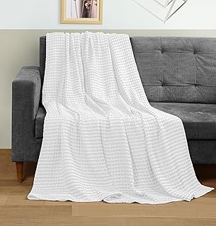 30+ Modern Bedroom Ideas You’ll Want to Copy Instantly 51 Utopia Bedding White 100% Cotton Waffle Blanket 300 GSM [Throw - 60x50 I...