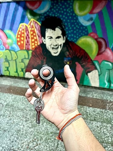 Miniatura 5 de Llavero giratorio Kunai, Karambit, llavero de máscara para llavero, juguete para llaves, llavero para hombres y mujeres (karambit negro)