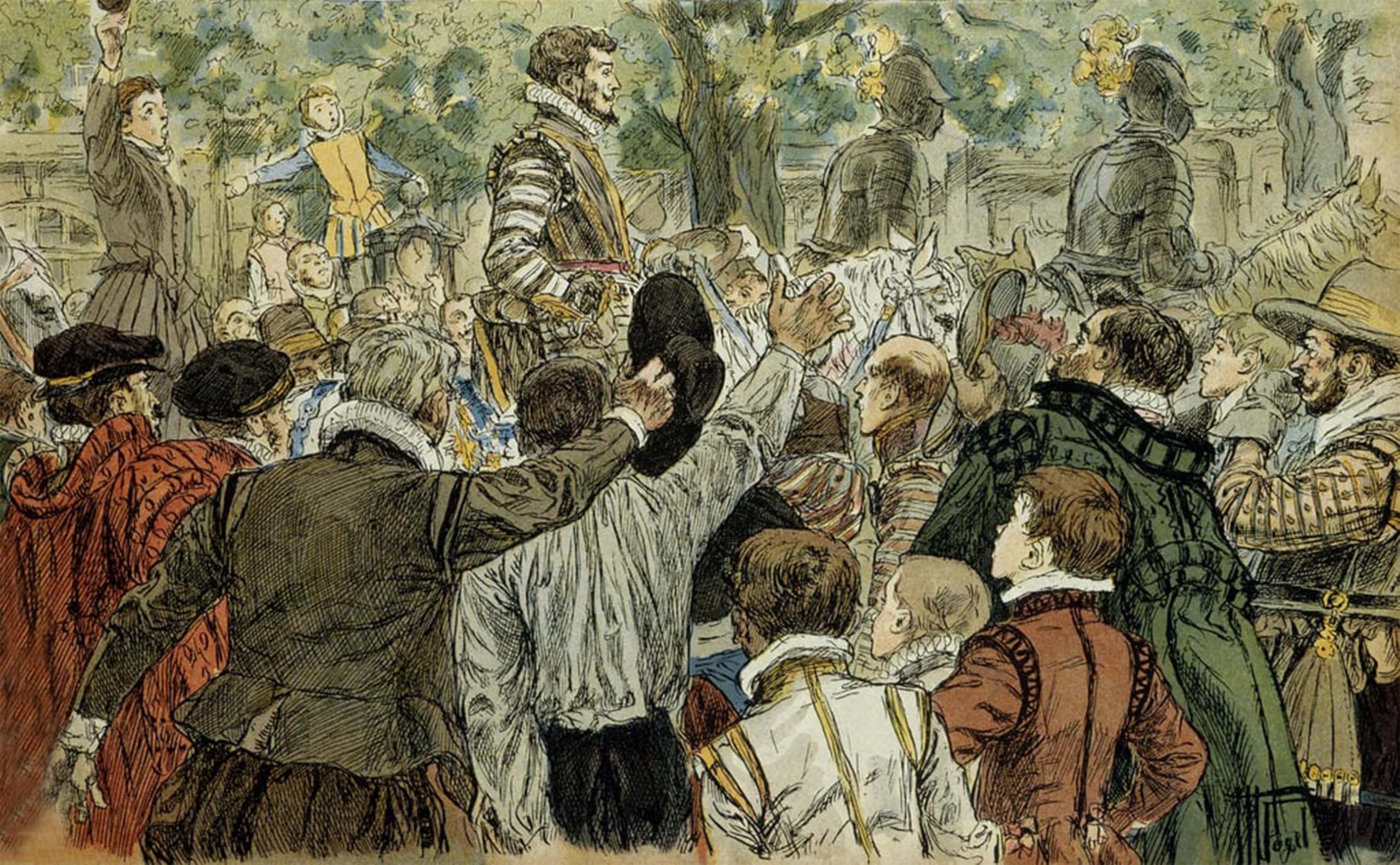 POSTERIIk Famous Modern Artwork Art Mural Henri De Guise Leader of the Catholic League by Hermann Vogel Oil Paintings Pictures for Home Decor 60x90cm