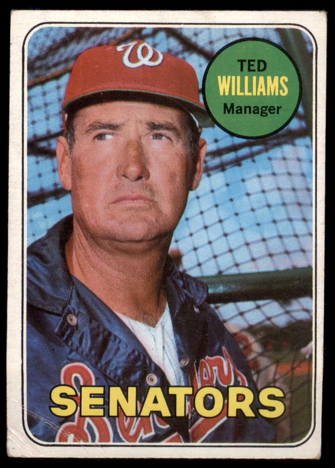 1969 Topps #650 Ted Williams Washington Senators (Baseball Card) GOOD Senators