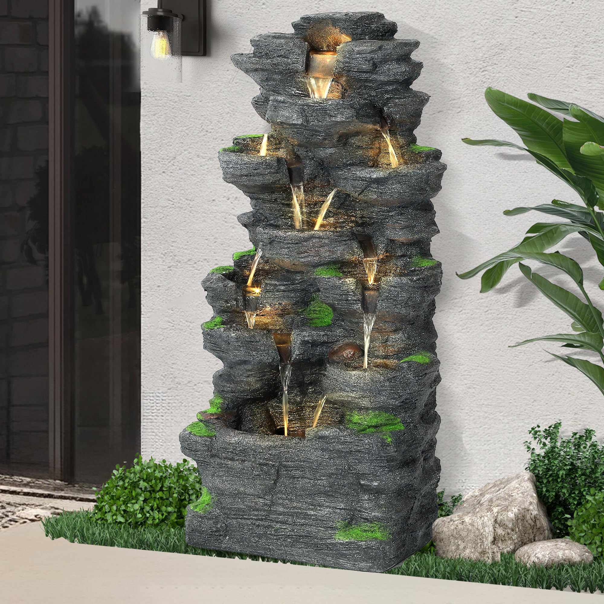 Dephet 40 10-Tier Rock Fountain