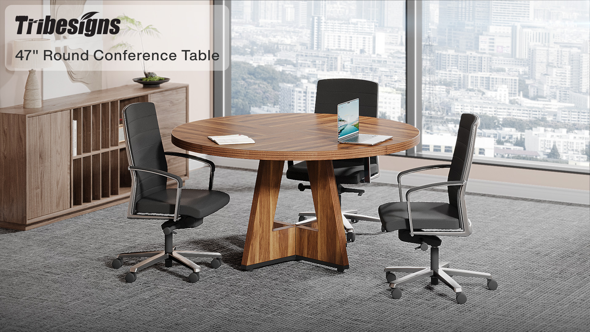 Amazon.com: Tribesigns 47-Inch Round Conference Table for 4-6