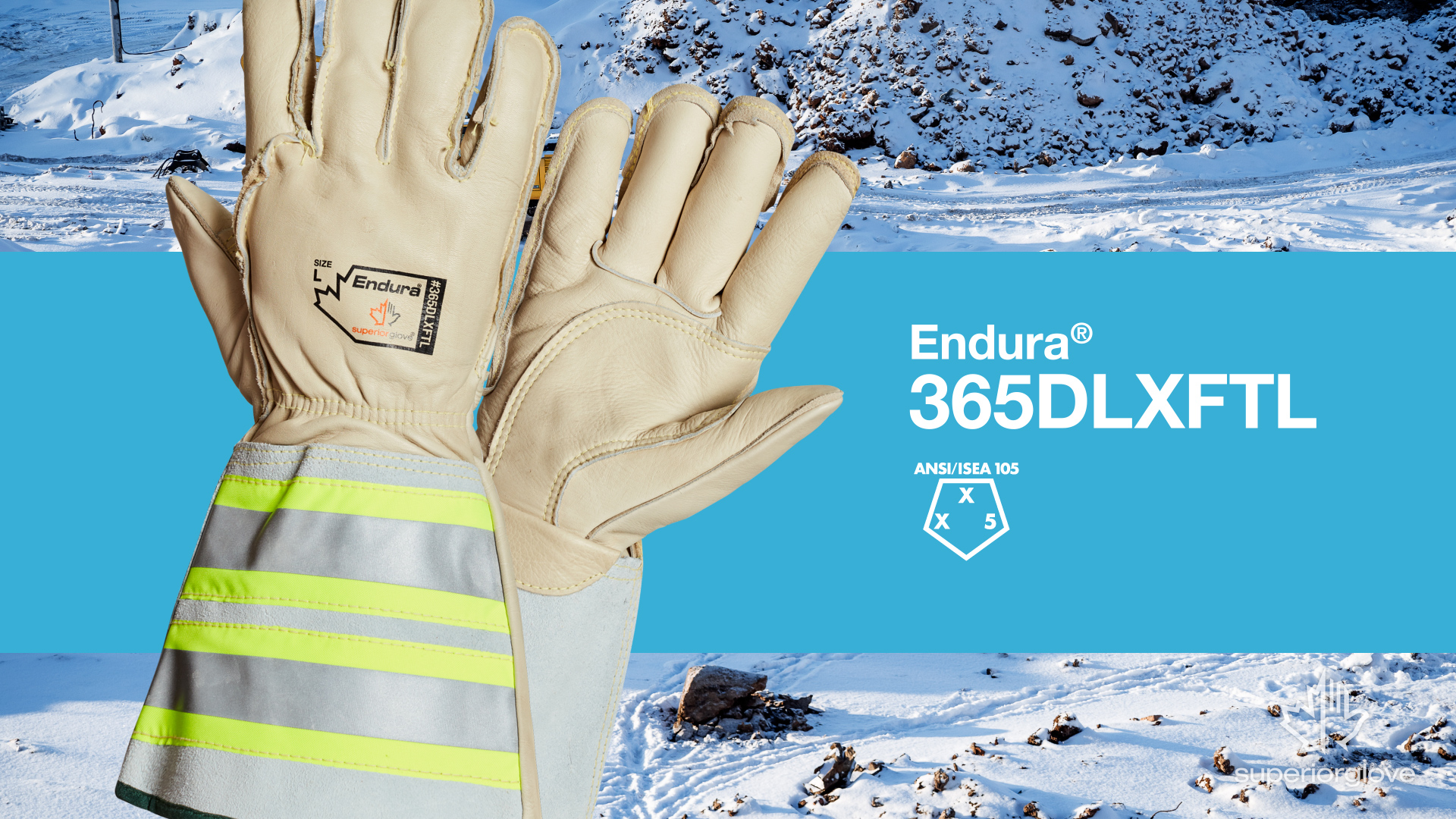 Superior Glove Endura Lineman Insulated Winter Leather Gloves with