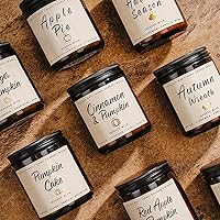 Vista 4 de Fall Candles, Apple Pie Scented Candle for Home- Fall Scented Candles Gift Set for Women & Men, Autumn Aromatherapy Candle for Holiday