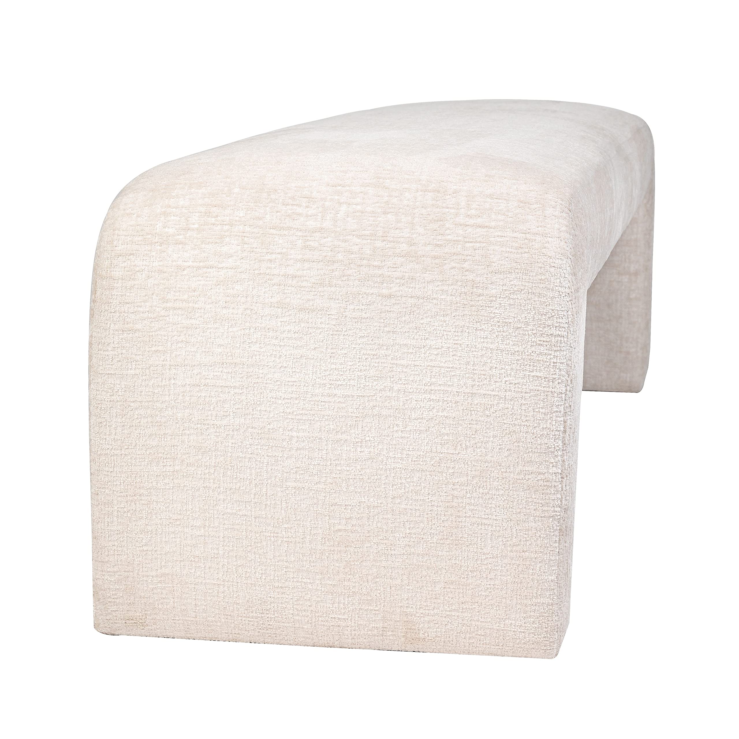 〆1/31 WHITE_WOOD_BENCH #1 Amazon.com - Jofran Sophia Modern Luxury Curved Upholstered