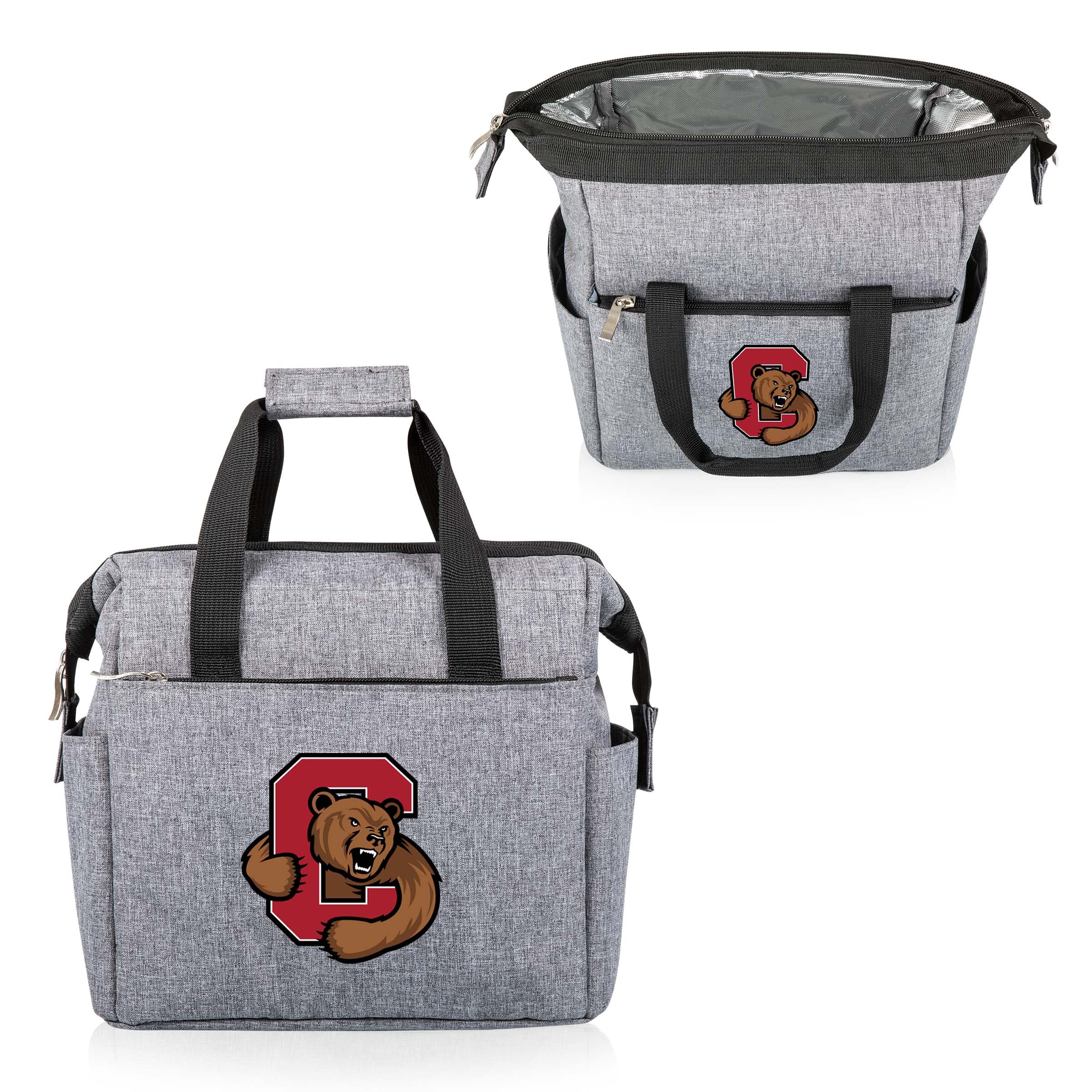 Picnic Time 510-00-105-444-0 NCAA On The Go, hielera suave, bolsa de almuerzo aislada, poliéster, gris jaspeado