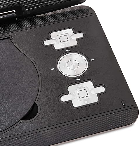 Miniatura 3 de ONN Reproductor portátil de DVD y multimedia de 10 pulgadas con USB, auxiliar de 0.138 in y batería de 5 horas, pantalla giratoria de 180 grados