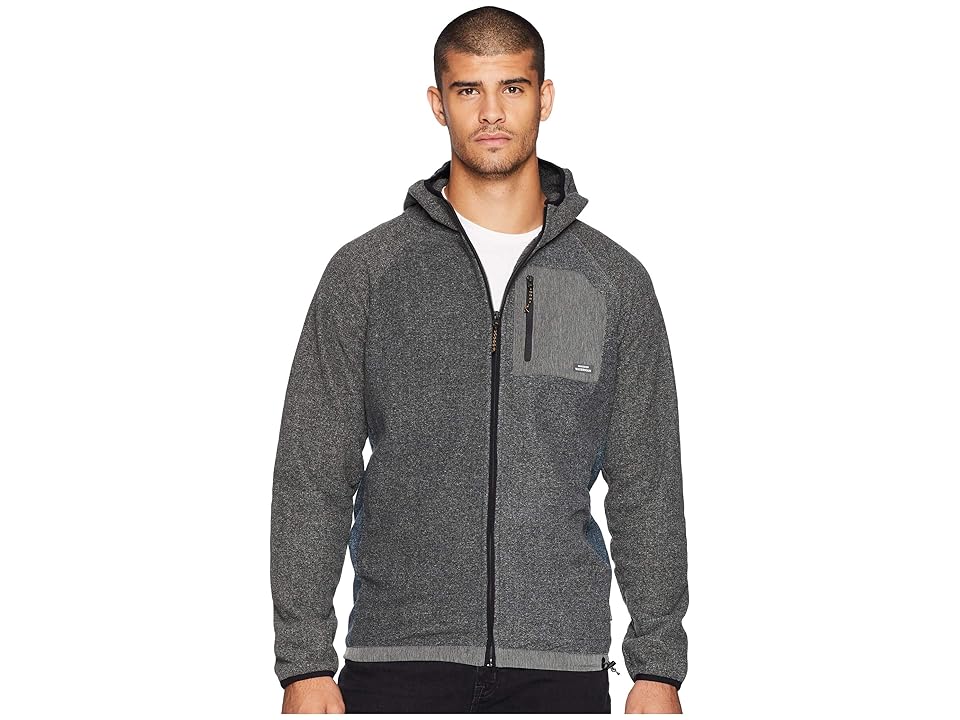 

Quiksilver Waterman Bigger Boat Zip Hoodie (Charcoal Heather) Men's Sweatshirt