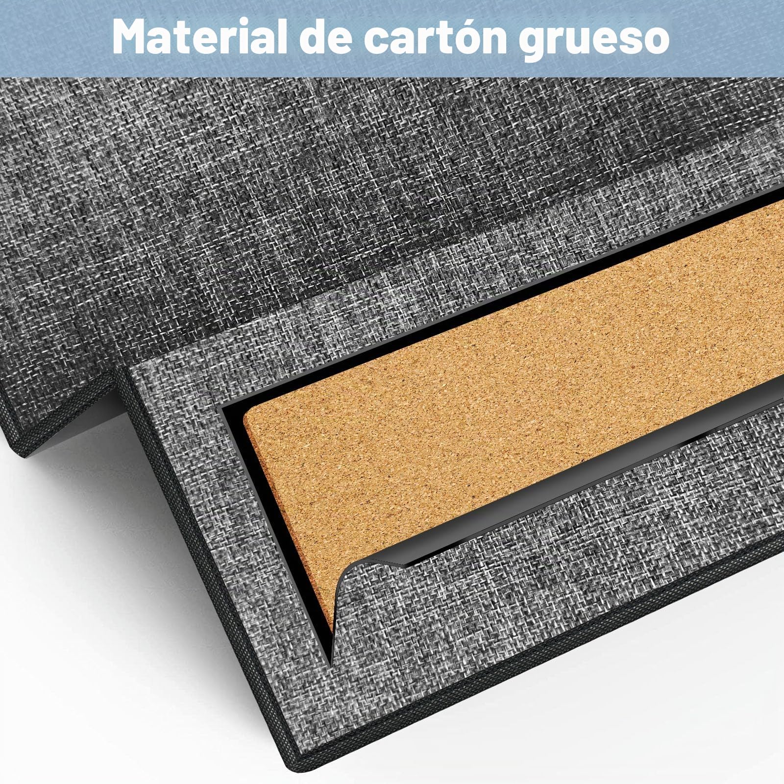 Caja de almacenamiento de fieltro para vajilla de autocaravana, 30,5 x 30,5 x 20,3 cm, con tapa y 24 separadores de fieltro para platos y más