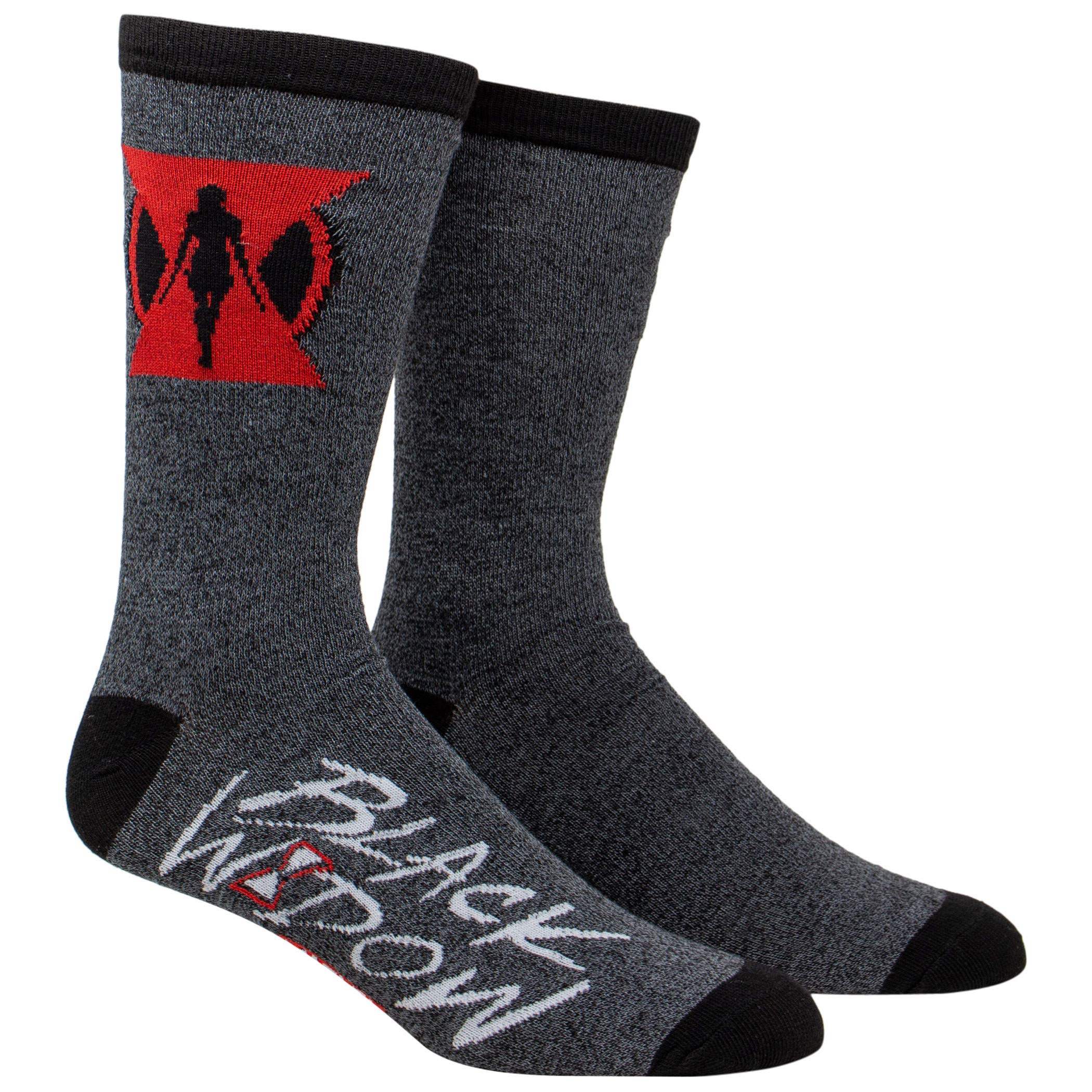 Hyp Socks Black Widow Movie Symbol Crew Socks
