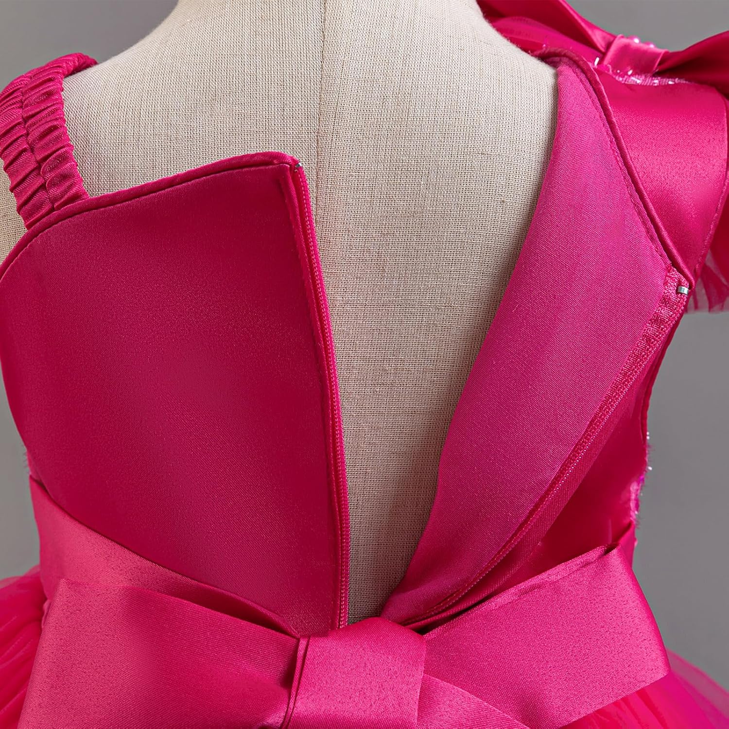 IDOPIP Toddler Girls Birthday Dresses Sequin Tulle Tutu Flower Girl Wedding Party Dress Pageant Formal First Communion Gown - Image 6