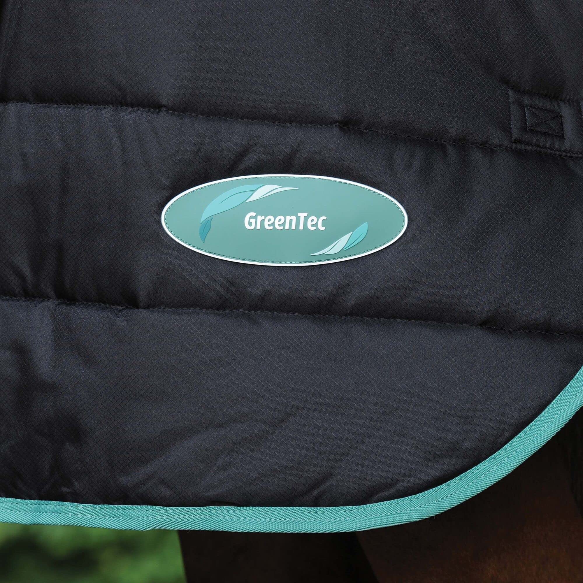 Weatherbeeta Green-Tec Średni lekki dywan do stajni dla konia (15 cm) (czarny/butelkowa zieleń)