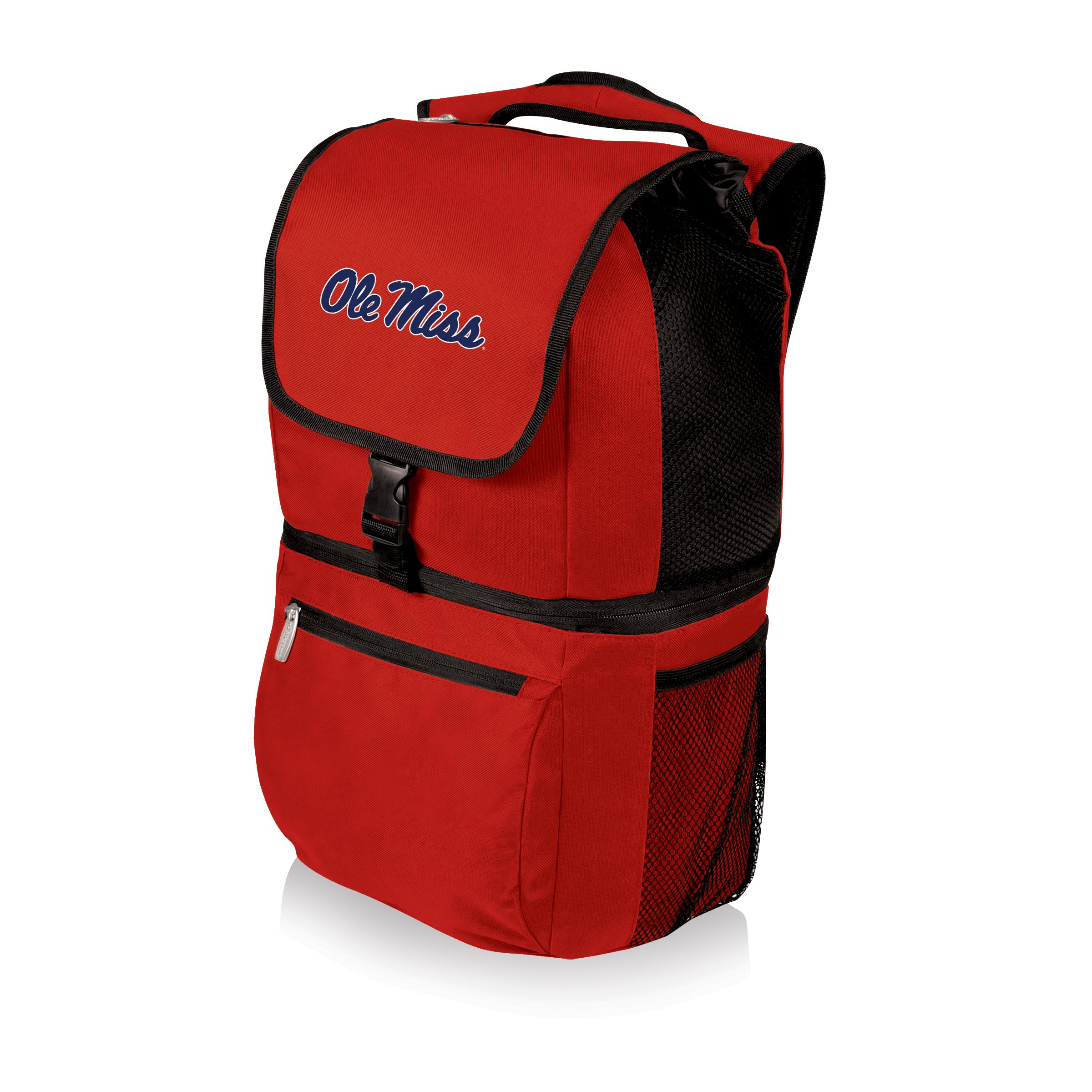 PICNIC TIMENCAA Ole Miss Rebels Zuma Backpack Cooler - Soft Cooler Backpack - Lunch Cooler, (Red)