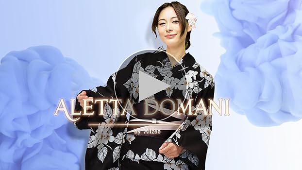 7/31削除新品浴衣2点乱菊浴衣と白アイボリーのリバーシブル帯セット12000円 Amazon | [Aletta domani] 浴衣 レディース 2点セット 浴衣帯