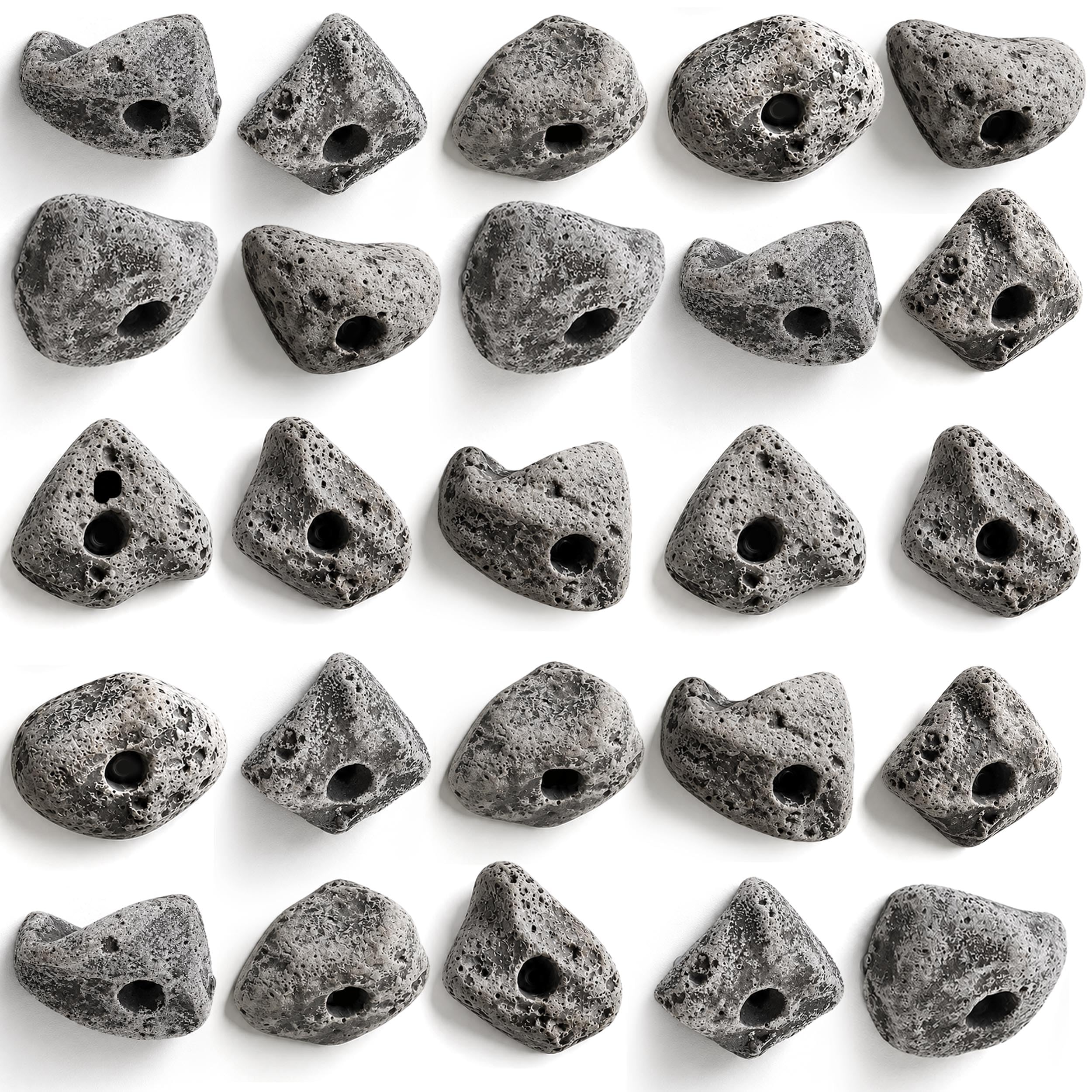 25 PCS Rock Climbing Holds - Rock Climbing Wall for Indoor and Outdoor - Bolt On Climbing Holds - Mutil Size - Does Not Includes Mounting Hardware, Made in USA
