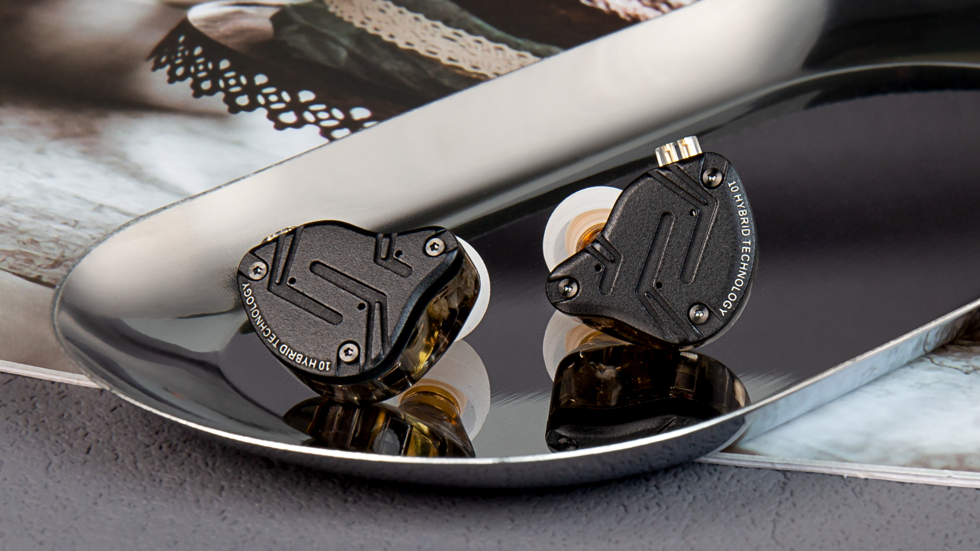 Yinyoo KZ ZS10 Pro X In Ear Monitor, 4BA+1DD Auriculares híbridos