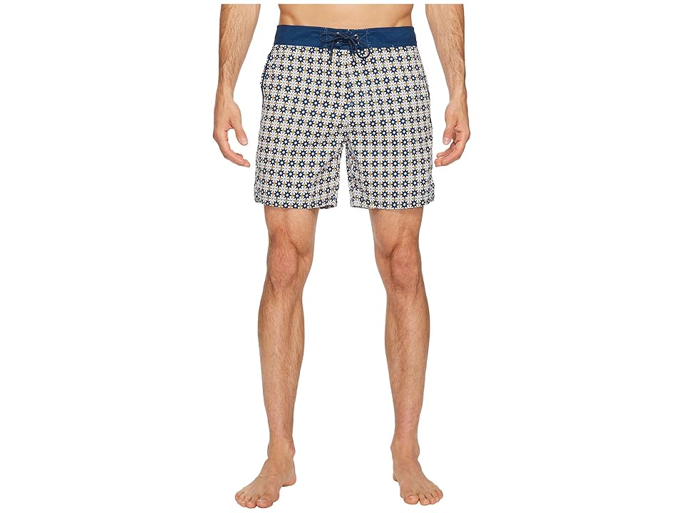 

Mr. Swim Star Tile Printed Chuck Boardshorts (Orange) Men's Swimwear