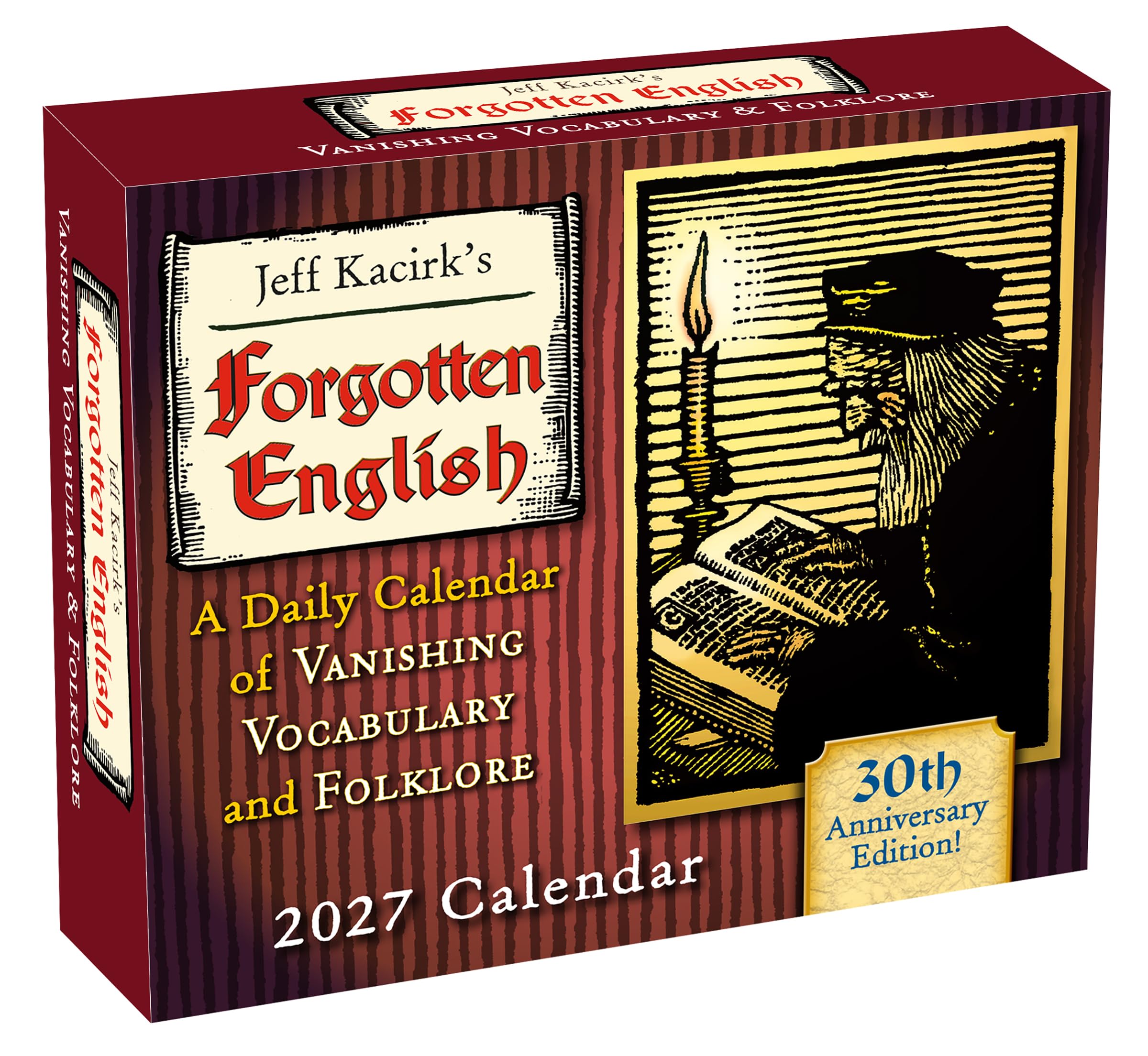 Forgotten English 2027 Daily Desk Calendar: Boxed Page-a-Day Word Origins & Trivia Calendar with Vanishing Vocabulary, Lost Words & Folklore – A Day-to-Day Calendar for Home or Office