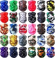 Vista 1 de Tarpop 30 unidades de polainas para el cuello, bufanda, banda elástica para la cabeza que absorbe el sudor para mujeres y hombres, deportes, yoga