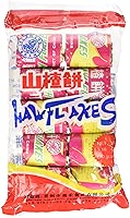 DragonMall Haw Flakes - 10 Rolls (3.17 Oz) Traditional Chinese Fruit Candy