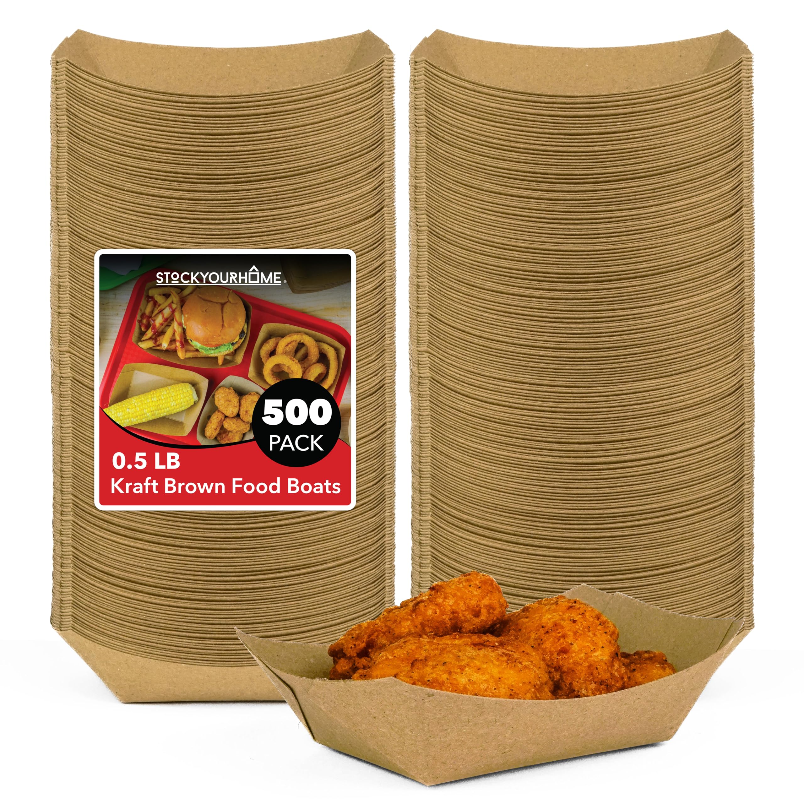 Stock Your Home 1/2 lb / 500 / 500.0 Serving Trays