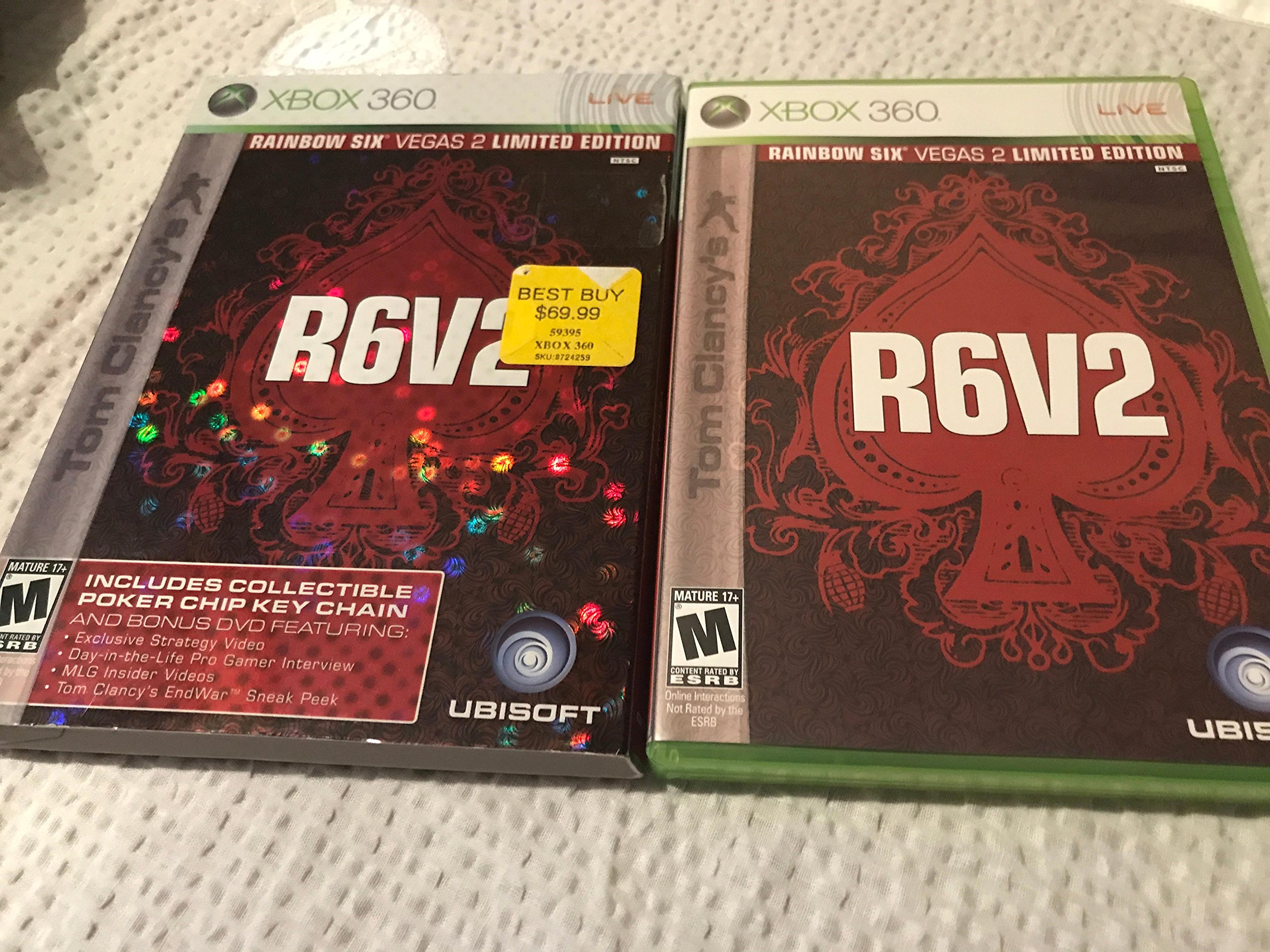 Pack Double Jeu Xbox 360 : Ghost Recon + Rainbow Six Vegas 2 - Version FR PAL