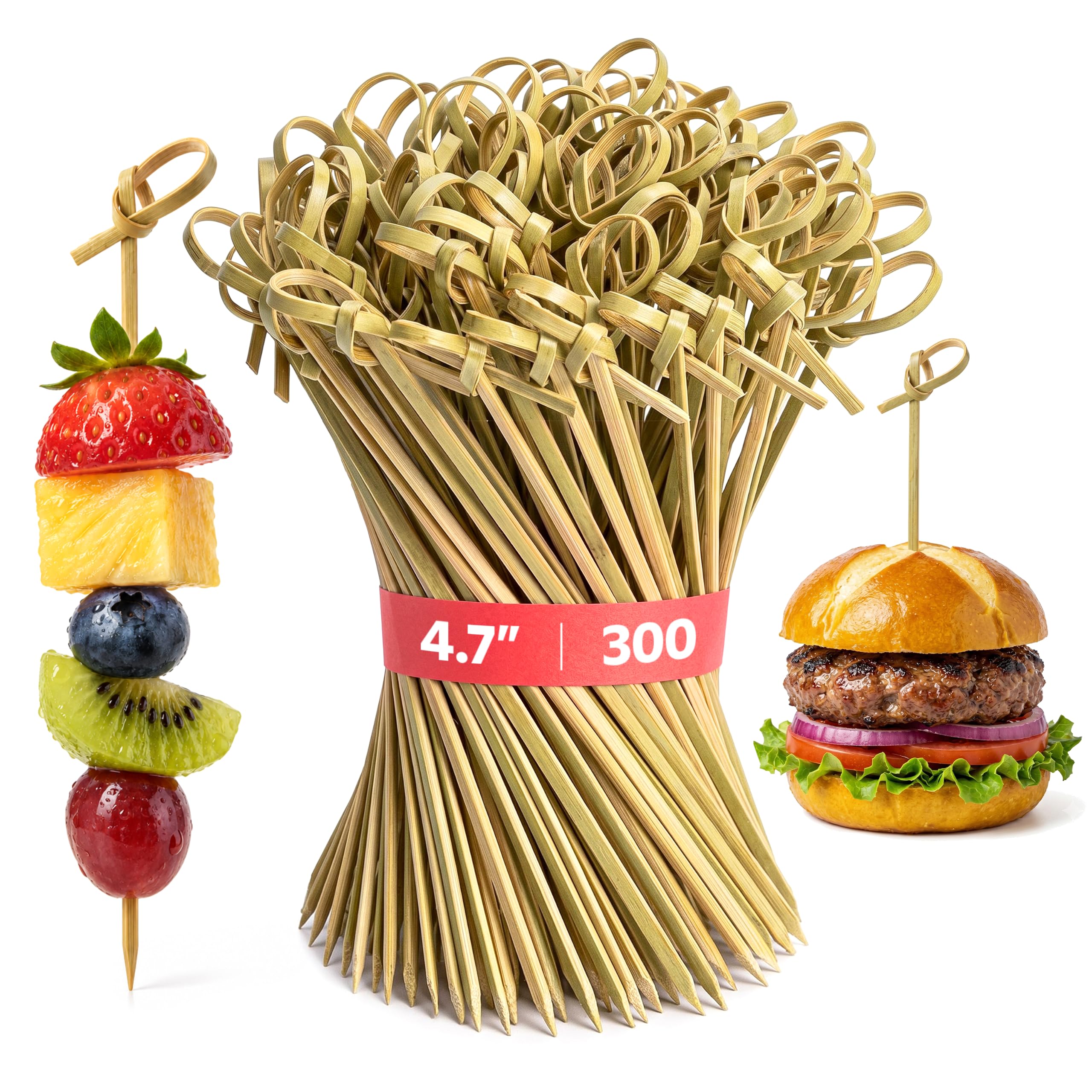 Amazon.com | GUSTO 4.75 Inch Bamboo Cocktail Picks [300 Count