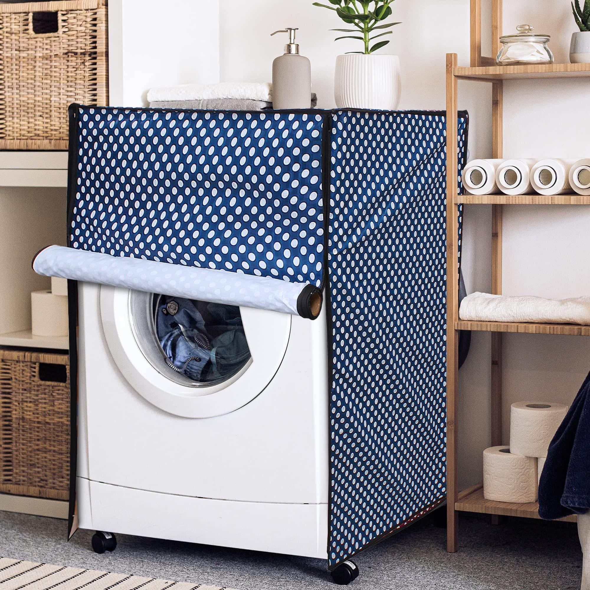 DREAM CARE Waterproof & Dustproof Washing Machine Cover Front Load & Fully Automatic Suitable For 6 kg, 6.2 kg, 6.5 kg (61 x 86 x 53 cms)