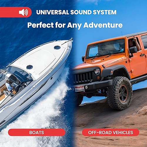 Miniatura 6 de Pyle, Estéreo Bluetooth para automóvil, radio DIN único, kit receptor estéreo marino con altavoces impermeables de 6.5 pulgadas, MP3/USB/SD/AUX/FM,