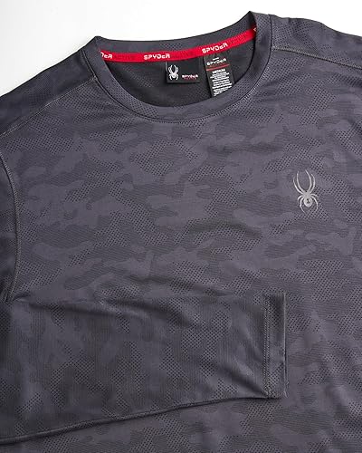 Miniatura 3 de Spyder Camisa activa para hombre - Camisa de entrenamiento de manga larga de camuflaje - Camiseta de entrenamiento ligera para hombre (S-XL)