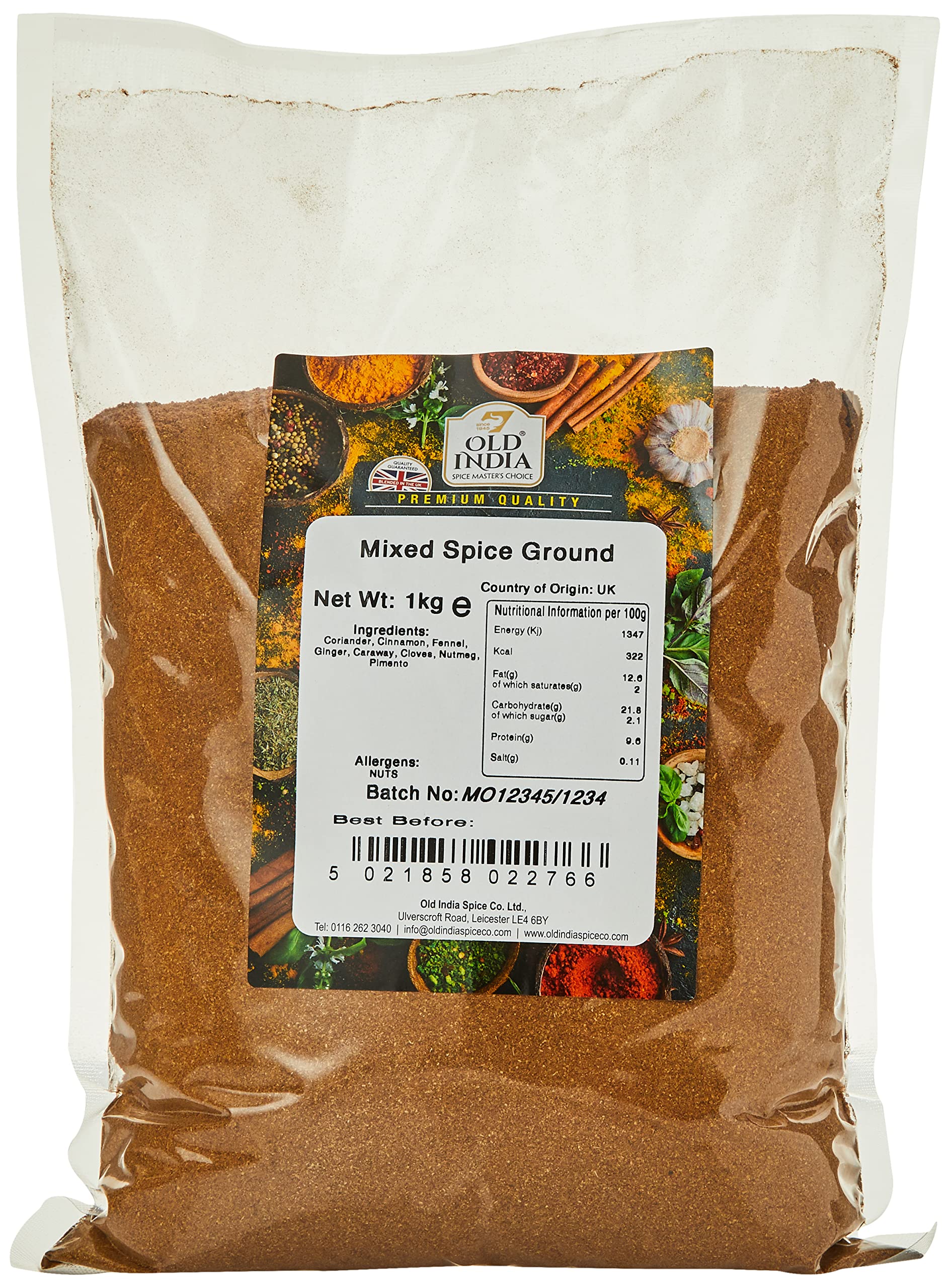 Old India Mixed Spice Ground 1kg