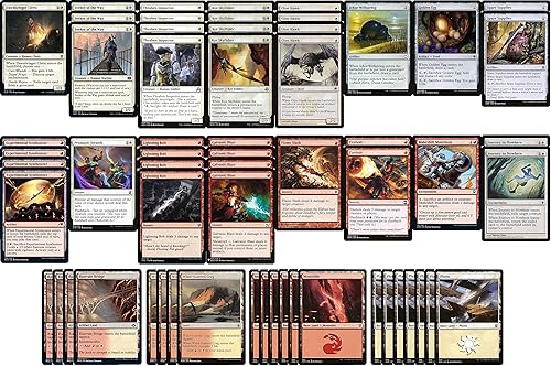 Tier 1 Boros Metalcraft Pauper Deck - Rojo Blanco - Hecho a medida - Magic The Gathering - MTG - 60 cartas