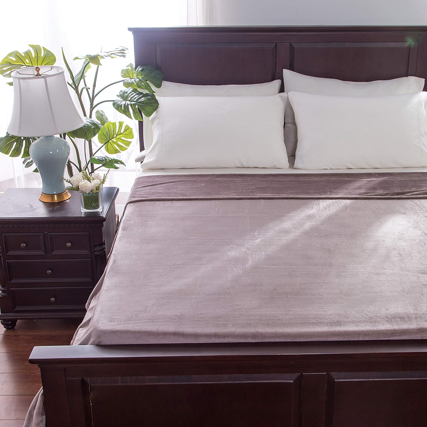 Berkshire Blanket VelvetLoft® King Size Solid Blanket,All