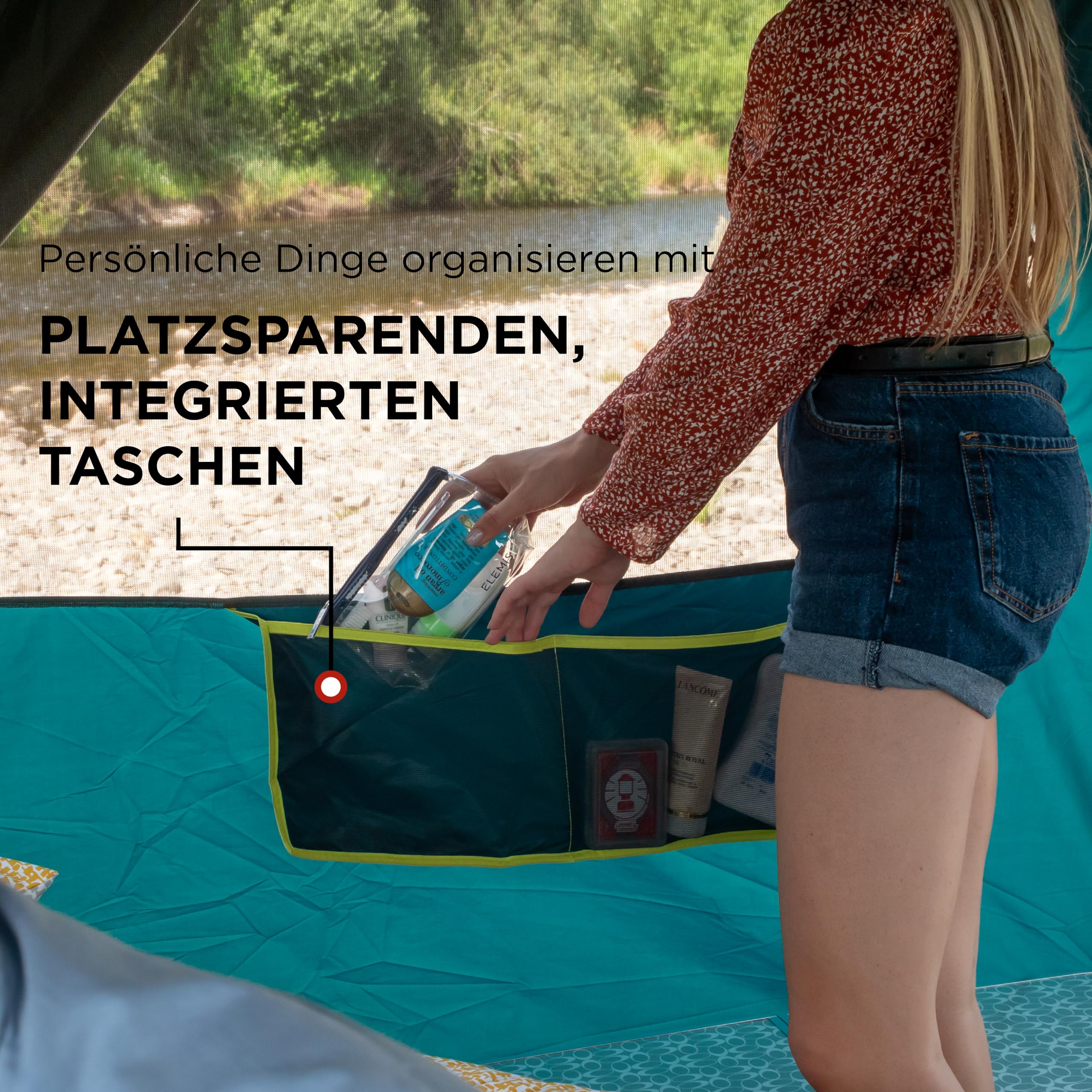 Coleman Zelt Cortes mit achteckiger Grundfläche