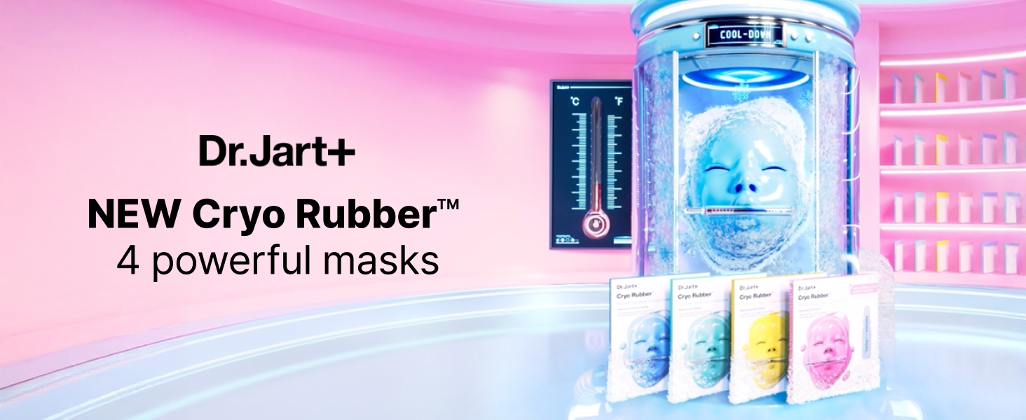 Dr.Jart+ Cryo Rubber Cooling Korean Face Mask with Serum Ampoule| Korean Skin Care | Travel Size