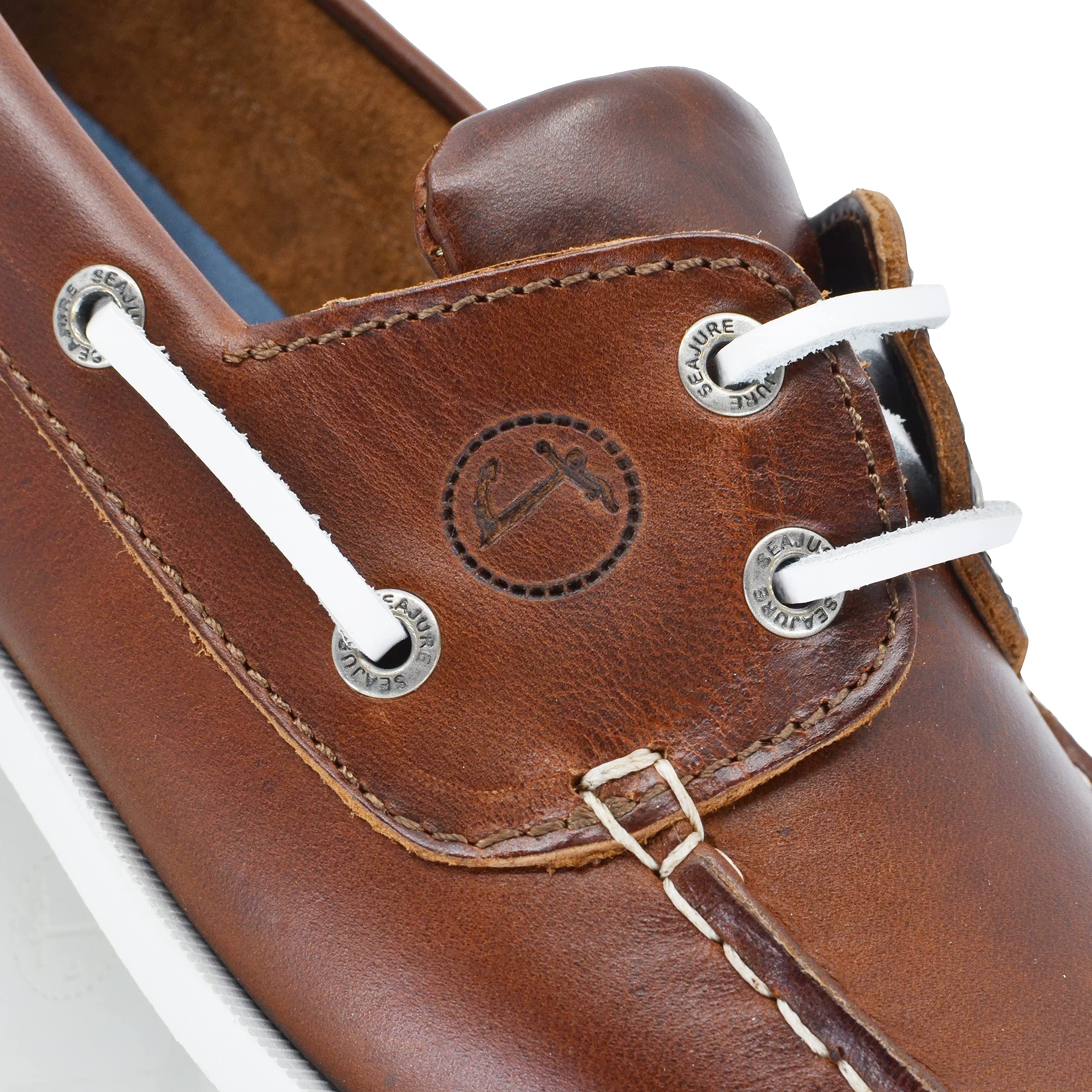 Chaussures Bateau pour Femme Silistar Cuir Marron