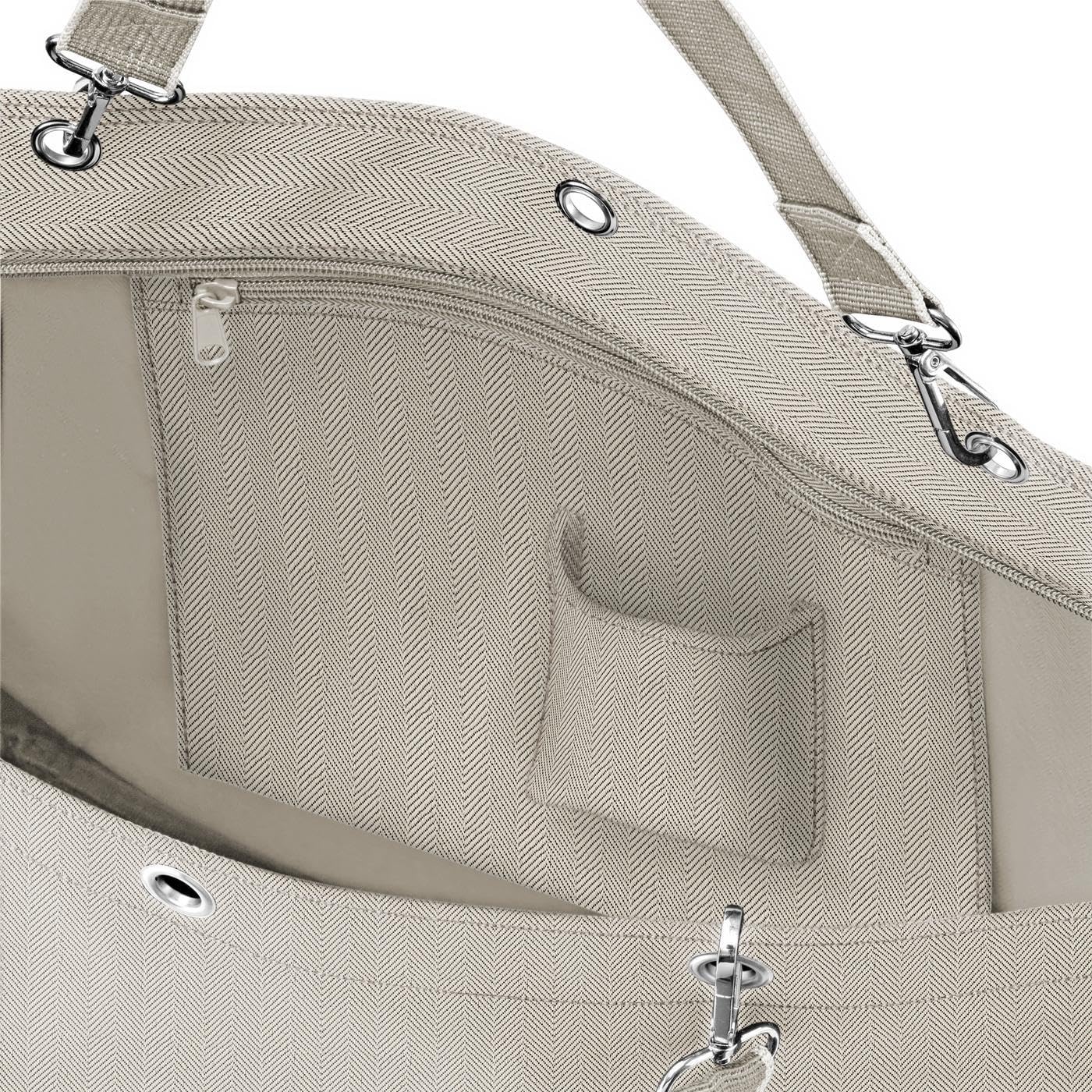 Reisenthel ZU6049 SHOPPER XL HERRINGBONE SAND Gym Bag Women's HERRINGBONE SAND Size Unica - Image 2