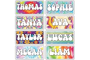 Groovy Name Tags for Lockers and Cruises