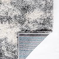 Vista 7 de Rugs.com Soft Touch Shag Collection - Alfombra de pasillo de 6 pies, color gris humo, perfecta para pasillos y entradas