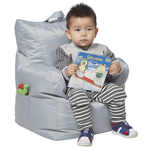 Factory Direct Partners Cali Little Bear Sack - Puf de tela Oxford recubierta resistente a la suciedad, asiento flexible para niños, muebles
